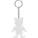 Reflektierender Schlüsselanhänger Bär, weiß