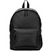 ROSARIO. Klassischer Rucksack mit zeitlosem Design aus recyceltem 600D Polyester, Schwarz