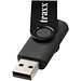 Rotate Metallic USB-Stick, schwarz, 2GB