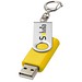 Rotate mit Schlüsselanhänger USB-Stick, gelb, 2GB