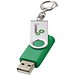 Rotate mit Schlüsselanhänger USB-Stick, grün, 2GB