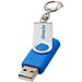 Rotate mit Schlüsselanhänger USB-Stick, mittelblau, 2GB