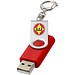 Rotate mit Schlüsselanhänger USB-Stick, mittelrot, 2GB
