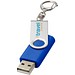 Rotate mit Schlüsselanhänger USB-Stick, royalblau, 2GB