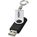 Rotate mit Schlüsselanhänger USB-Stick, schwarz, 2GB