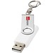 Rotate mit Schlüsselanhänger USB-Stick, weiss, 2GB