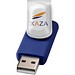 Rotate USB-Stick 3.0 mit Doming, blau, 16GB