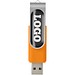 Rotate USB-Stick 3.0 mit Doming, orange, 128GB