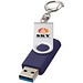 Rotate USB-Stick 3.0 mit Schlüsselanhänger, blau, 32GB