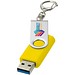 Rotate USB-Stick 3.0 mit Schlüsselanhänger, gelb, 64GB