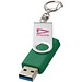 Rotate USB-Stick 3.0 mit Schlüsselanhänger, grün, 32GB