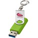 Rotate USB-Stick 3.0 mit Schlüsselanhänger, limone, 32GB