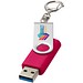 Rotate USB-Stick 3.0 mit Schlüsselanhänger, magenta, 32GB