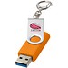 Rotate USB-Stick 3.0 mit Schlüsselanhänger, orange, 32GB