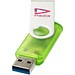 Rotate USB-Stick 3.0 transparent, grün, 16GB