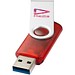 Rotate USB-Stick 3.0 transparent, rot, 16GB