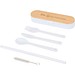 Runa Besteckset mit Bambusdeckel, weiss