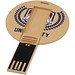 Runder ausklappbarer USB Stick, Kraftpapier, 2GB