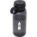 Ryder 900 ml RCS-zertifizierte RPET-Sportflasche mit Multifunktionsdeckel, schwarz