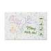 Samenpapier Visitenkarten, Mohnblume, 1-seit. Druck
