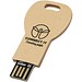 Schlüssel USB-Stick 2.0 aus recyceltem Papier, Kraftpapier, 4GB