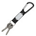 Schlüsselanhänger mit Karabiner, schwarz