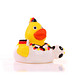 Schnabels® Bade-Ente Fußballfan, gelb/weiß