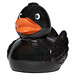 Schnabels® Quietsche-Ente, schwarz/glitzer