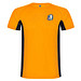 Shanghai Sport T-Shirt für Herren, Fluor Orange / schwarz, L