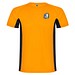 Shanghai Sport T-Shirt für Herren, Fluor Orange / schwarz, S
