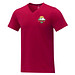Somoto T-Shirt mit V-Ausschnitt für Herren, rot, XL
