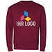 MALFINI Sweatshirt unisex Crew, S, garnet