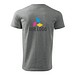 MALFINI T-Shirt Herren Basic, 4XL, dunkelgrau melliert