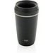 Topl-Becher aus rec. Kunststoff mit 360-Grad-Deckel 354ml, grau