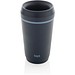 Topl-Becher aus rec. Kunststoff mit 360-Grad-Deckel 354ml, navy blau