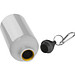 Trinkflasche aus Aluminium mit Karabinerhaken, 500 ml, weiss