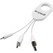 Troop 3-in-1-Ladekabel, weiss