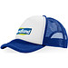 Trucker Kappe mit 5 Segmenten, royalblau,weiss