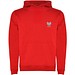 Urban 280 g/m² Kapuzenpullover für Kinder, rot, 9/10