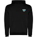 Urban 280 g/m² Kapuzenpullover für Kinder, schwarz, 9/10