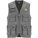 Venera Arbeitsweste mit V-Ausschnitt und mehreren Taschen, 200 g/m2, blei, 2XL