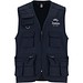 Venera Arbeitsweste mit V-Ausschnitt und mehreren Taschen, 200 g/m2, marineblau, 2XL