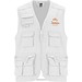 Venera Arbeitsweste mit V-Ausschnitt und mehreren Taschen, 200 g/m2, weiss, 2XL