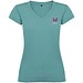 Victoria T-Shirt mit V-Ausschnitt für Damen, Dusty Blue, XL