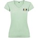 Victoria T-Shirt mit V-Ausschnitt für Damen, Mist Green, XL