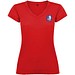 Victoria T-Shirt mit V-Ausschnitt für Damen, rot, 3XL