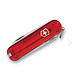 VICTORINOX Taschenmesser Classic SD, 7 Funktionen, rot-transparent