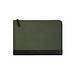 VINGA Marlow 16 Zoll Laptop Sleeve aus RCS recyceltem Polyester, grün, schwarz
