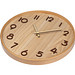 Wanduhr aus Holz, beige