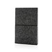 XD COLLECTION A5-Softcover-Notizbuch aus GRS zertifiert recyceltem Filz, schwarz